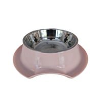 وعاء أكل ستاينلس ستيل دائري مع قاعدة حجم كبير