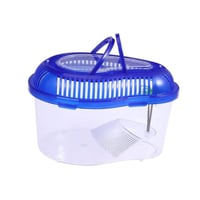 حوض سلاحف بلاستيك مع نخله وفتحات تهوية صغير