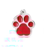 ماي فاميلي قلادة شكل كف قط لون أحمر