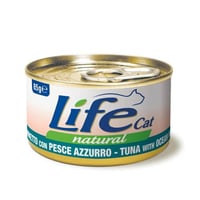 لايف كات طعام رطب للقطط بنكهة التونة مع اسماك المح...