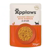 ابلاوز اظرف طعام رطب للقطط صدور الدجاج مع اليقطين...