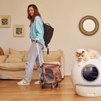 إلس بيت لتر بوكس كهربائي للقطط ذاتي التنظيف بشكل م...