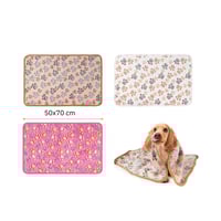 بطانية للقطط والكلاب رقيقة لتدفئة الجسم الوان متعد...