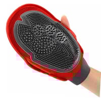 قفاز وفرشاة التنظيف والتدليك للقطط والكلاب