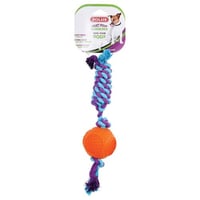 زولكس لعبة عضاضة للكلاب شكل كرة مع حبل 7.5 سم