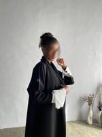 كلوش اسود ساعده كريب ملكي كم شانتون