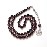 سبحة بكلايت اسود شفاف