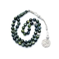 سبحة فاتوران اخضر واسود مخلوط