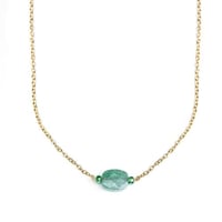 سلسلة حجر اباتيت اخضر