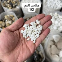 حجر زينة ابيض ثلجي 10 كيلو