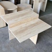 طاولة رخام دورين ترفنتين 80*80 سم