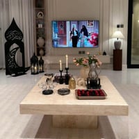 طاولة رخام ترفنتينو 120*120 سم