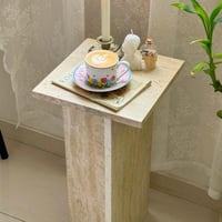 طاولة رخام ترفنتينو خدمة 52 سم