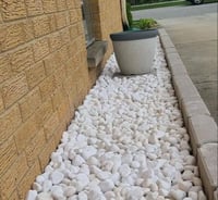 حجر زينة ابيض ثلجي 10 كيلو