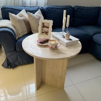 طاولة رخام دائرة قطر 57 سم