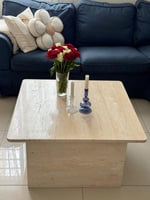 طاولة رخام ترفنتين 80*80