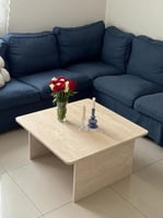 طاولة رخام ترفنتين 80*80