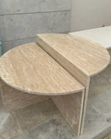 طاولة رخام ترفنتينو دورين 120*120 سم