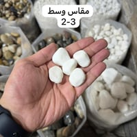 حجر زينة ابيض ثلجي 10 كيلو