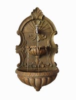 شلال صنبور لونين بني وأبيض