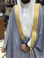 بشت رجالي رسمي VIP نخب أول لون بحري قماش ياباني صو...