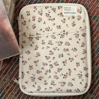 حقيبة الورود بجيوب وسحاب