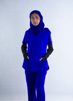 طرحه طبية لون ازرق رويال