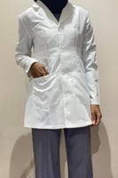 لابكوت لانا طبي نسائي لون اوف وايت بتصميم مميز و ع...