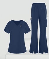 طقم سكراب لون كحلي - Navy