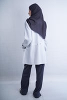 طرحه طبية لون رصاصي غامق