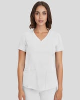 بلوزة سكراب مونيكا هيلنق هاند وركس لون أبيض