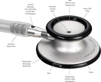 Prestige Medical Clinical Lite Stethoscope - Pewte...