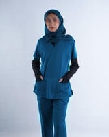 طرحه طبية لون تركوازي