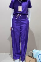 طقم سكراب ب قصه دائريه لون بنفسجي | Eggplant