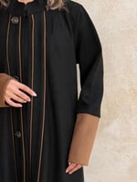 عباية bomber jacket black شامواه مزخرف