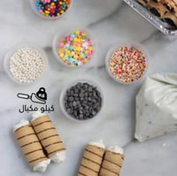 بسكويت ويفر رول سادة عريض