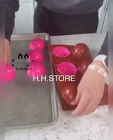 قالب 6انصاف كرة سيليكون