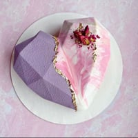 قالب القلب الألماسي المضلع