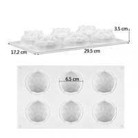 قالب 6 ألماسات سيليكون