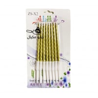 شموع كيكة لانش بوكس الكوري ذهبي حجم طويل