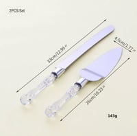 طقم تقديم الكيك قطعتين