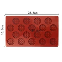 قالب سيليكون على شكل وافل الشكولاتة