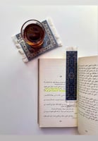 كوستر سجاد ازرق مزخرف .