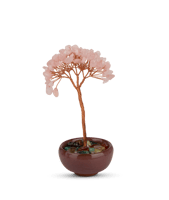 ديكور شجرة زينة لركن القهوة وردي