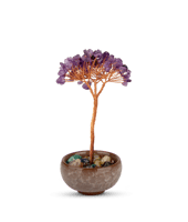 ديكور شجرة زينة لركن القهوة بنفسجي