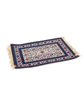 قاعدة سجادة باللون الازرق