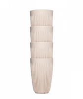 هيسكي | طقم أكواب كبيرة | حافظة للحرارة | كريمي