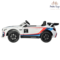 سيارة بي ام رياضية ابيض 12 فولت