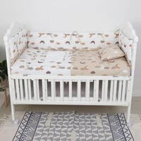 مفرش سرير بالحواجز ٤ قطع