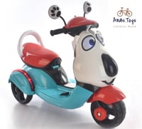 دباب كهربائي للاطفال بثلاث عجلات بتصميم شخصية كرتو...